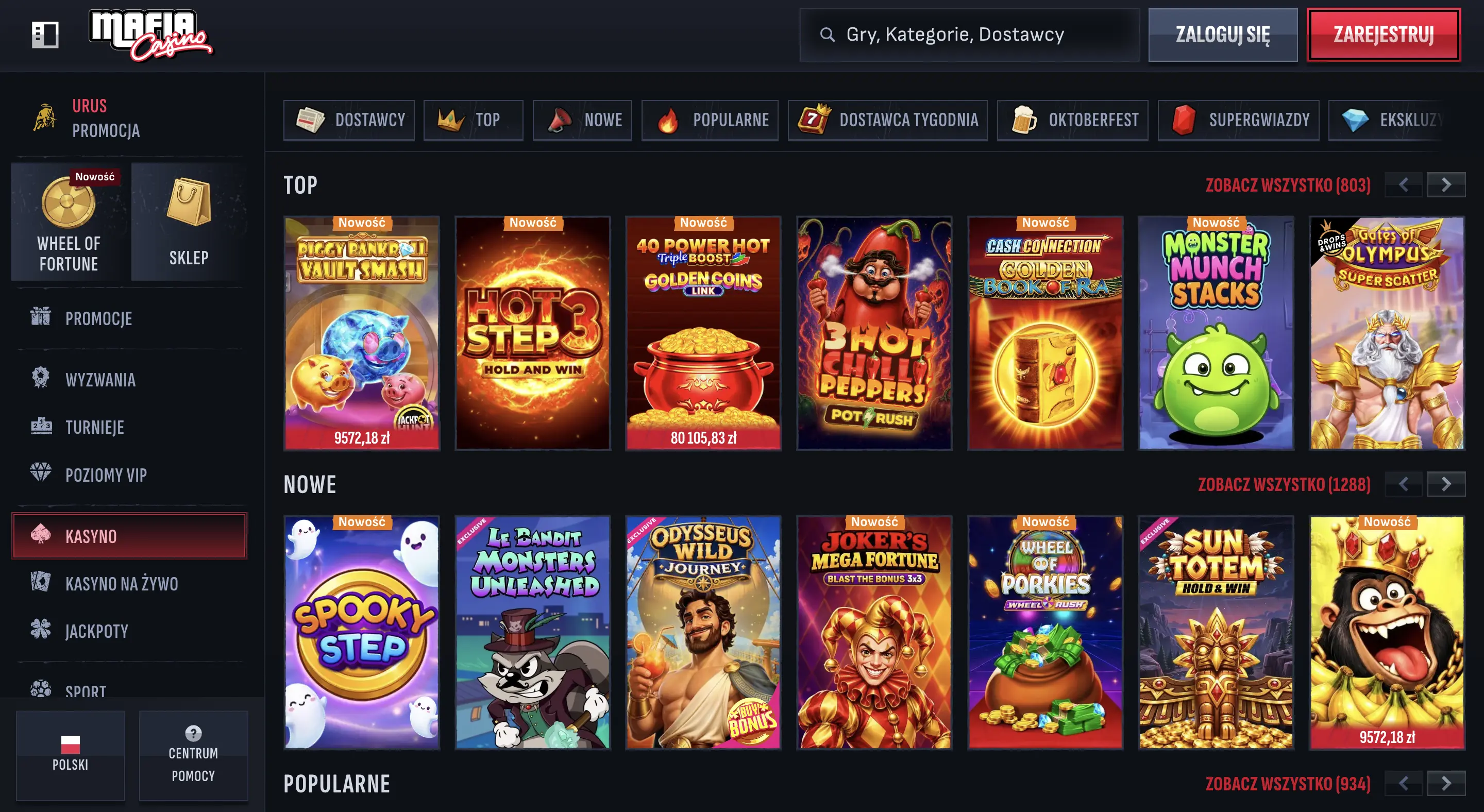 Automaty wideo od znanych producentów w Mafia Casino